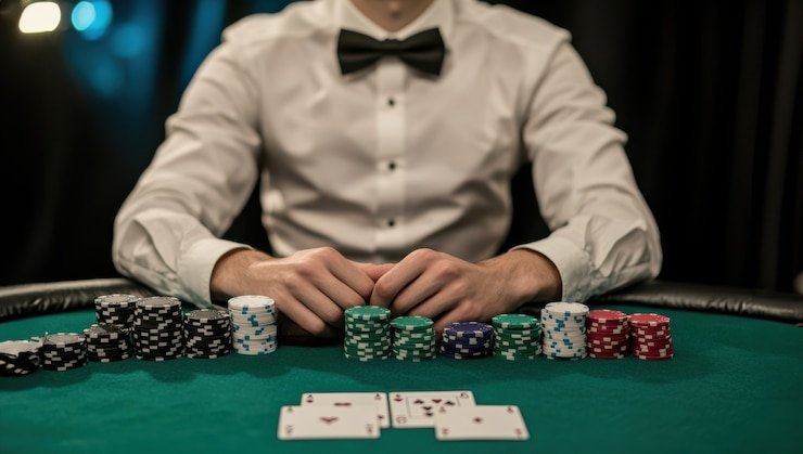 Aplikasi mobile gacorbet99 menampilkan antarmuka live-dealer dengan blackjack dan roulette